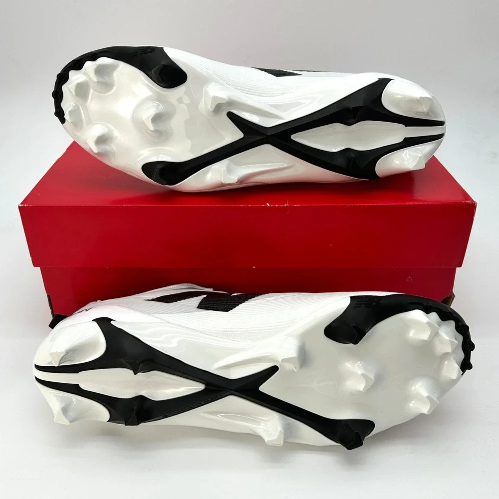 New Balance Burn X5 Lacrosse Cleats Mens Size‎ 11 White Black NEW NIB BURNLWT5